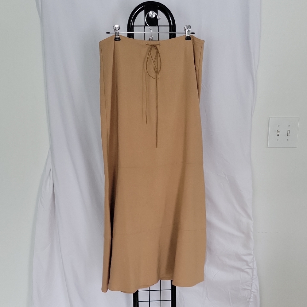 Fashion Bug Stretch Skirt, 10, Tan, Vintage